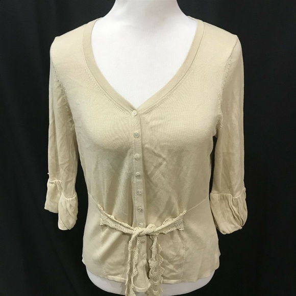 NIC+ZOE Sweaters - Nic Zoe Size L Cardigan Sweater Sash Tie Accent